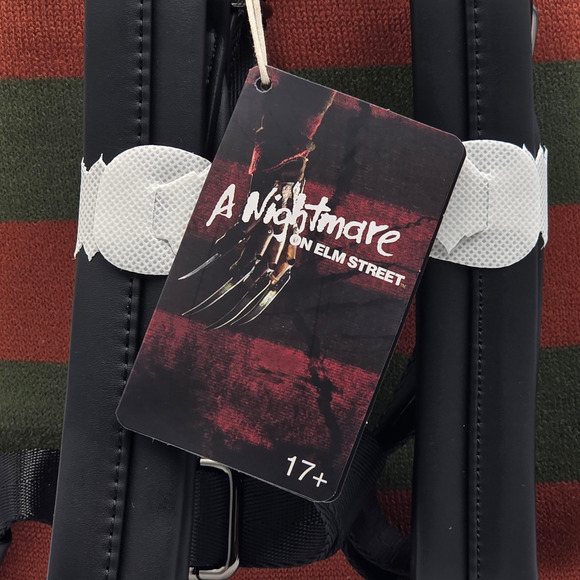 Loungefly A Nightmare on Elm Street Freddy Krueger Sweater Mini Backpack Bag New - Picture 6 of 9